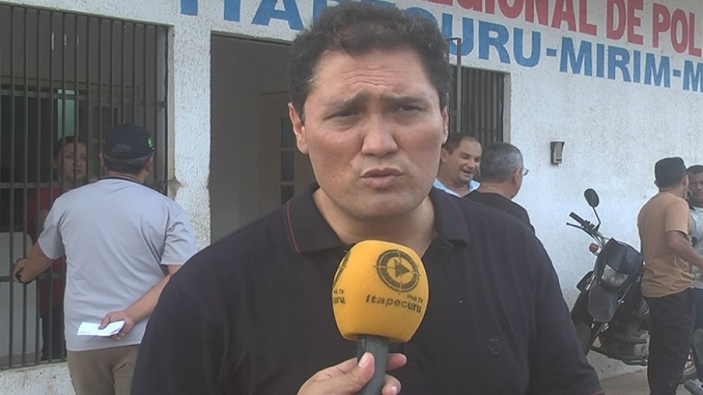 Delegado Samuel Morita em entrevista à Itapecuru Webtv antes de ouvir o assassino confesso